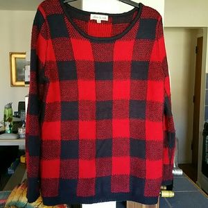 Olive & Oak Buffalo Plaid Sweater