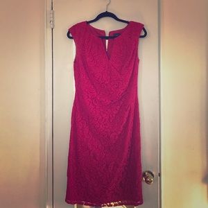 Adrianna Papell knee length lace dress