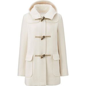 Uniqlo Wool Blended Duffle Coat - Off White