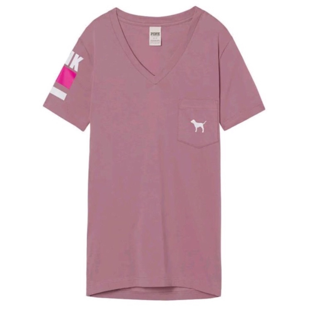 New VS-PINK Dog Campus Logo Tee