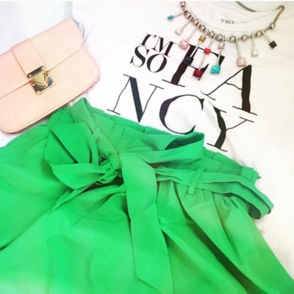 Khattie's Boutique Dresses & Skirts - Green pleated skirt