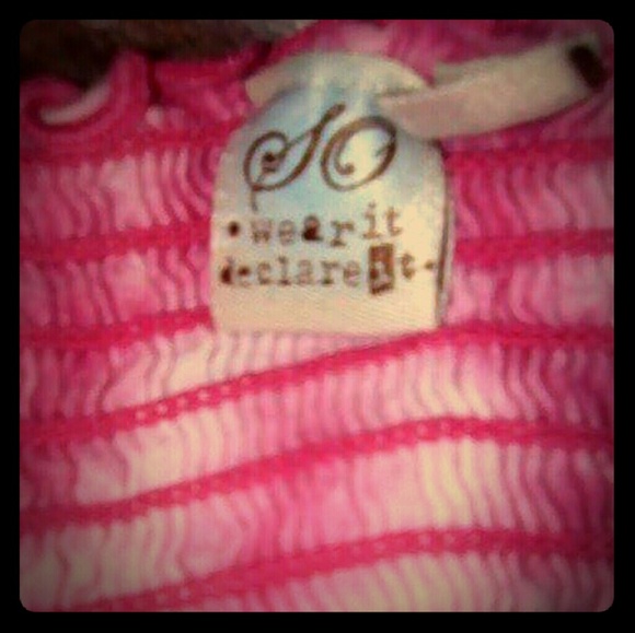 SO Wear It Declare It Open Back Juniors Tie Shirt - Picture 2 of 3