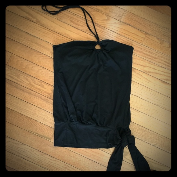 Guess Tops - ✨SOLD✨Guess Jeans Black Halter NWT