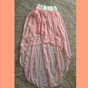 ** What a Peach!  Hi-low skirt