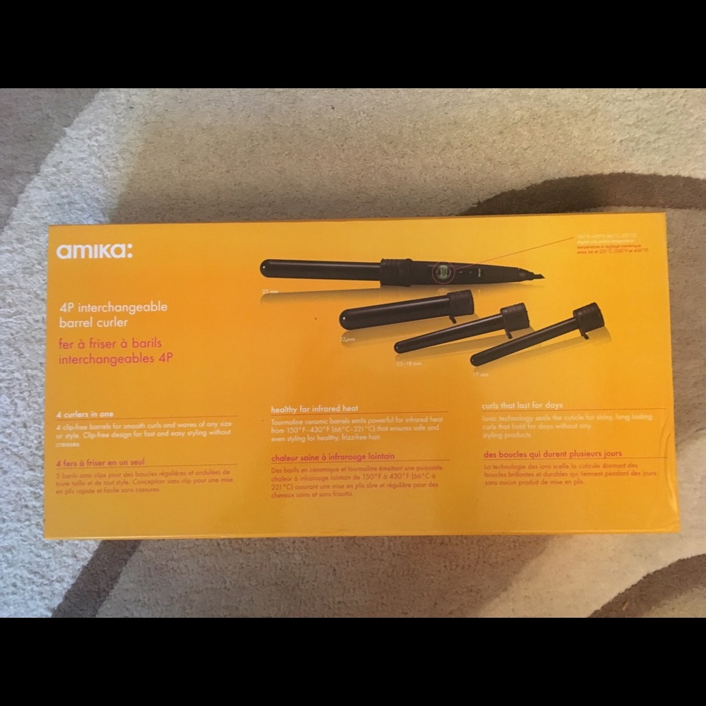 Amika 4P Interchangeable Barrel Curler Set