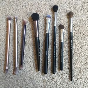 Morphe, sigma, makeup geek eye shadow brushes