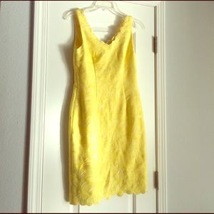 Antonio Melani Size 2 yellow cocktail dress