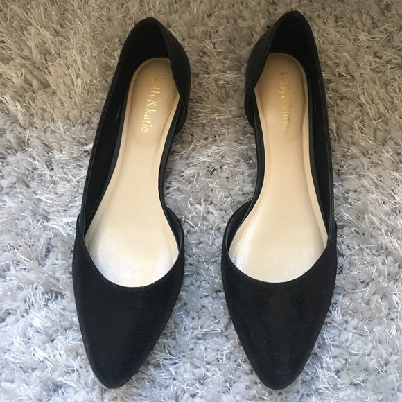 Kelly & Katie Shoes - Black cute and comfy flats