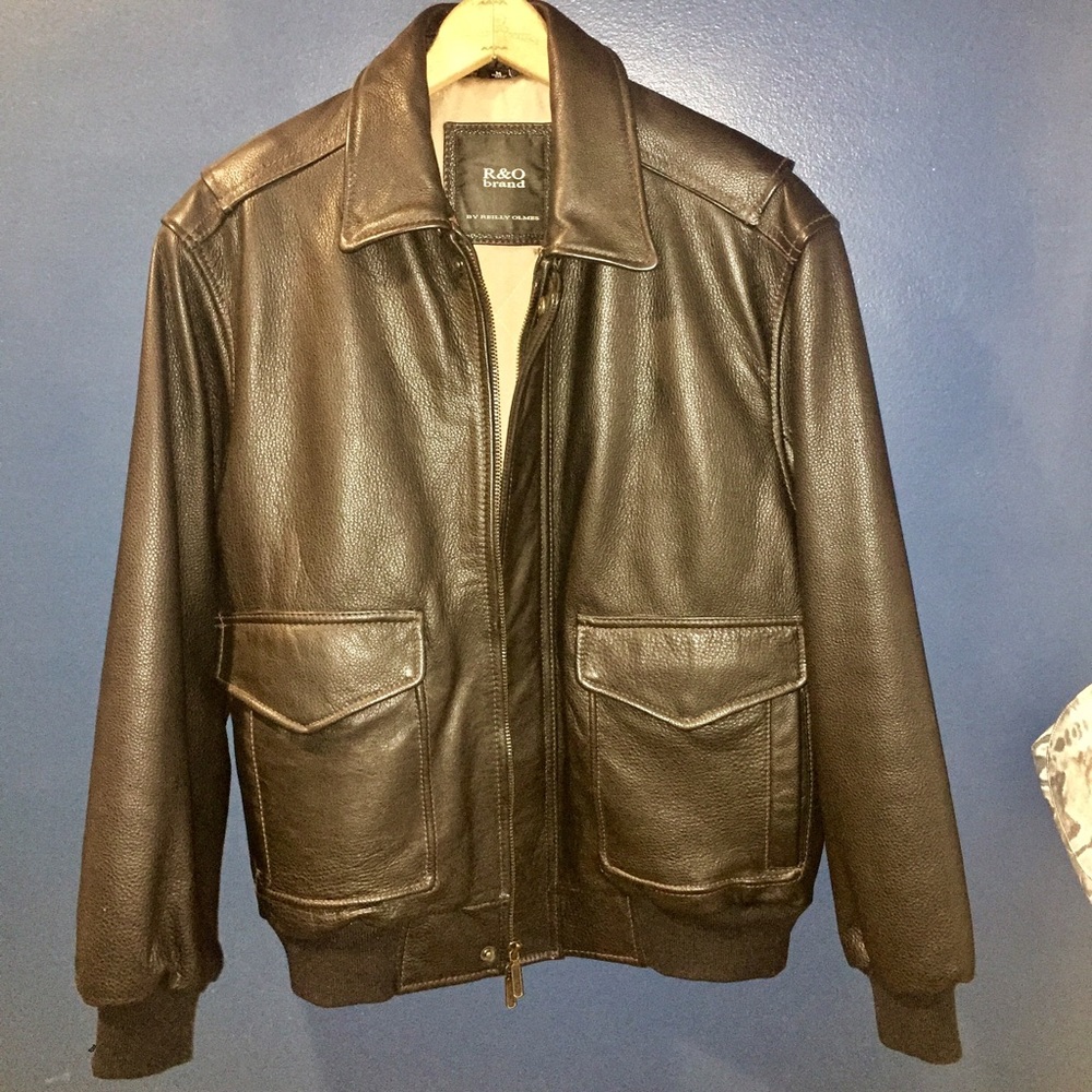 Men's Vintage R&O Brand Leather Jacket