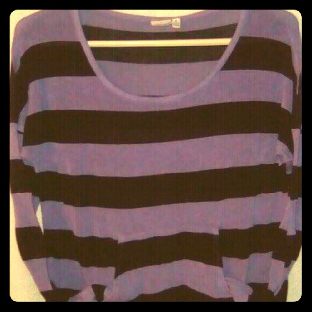 Mudd Stripped Long Sleeved Women's Shirt