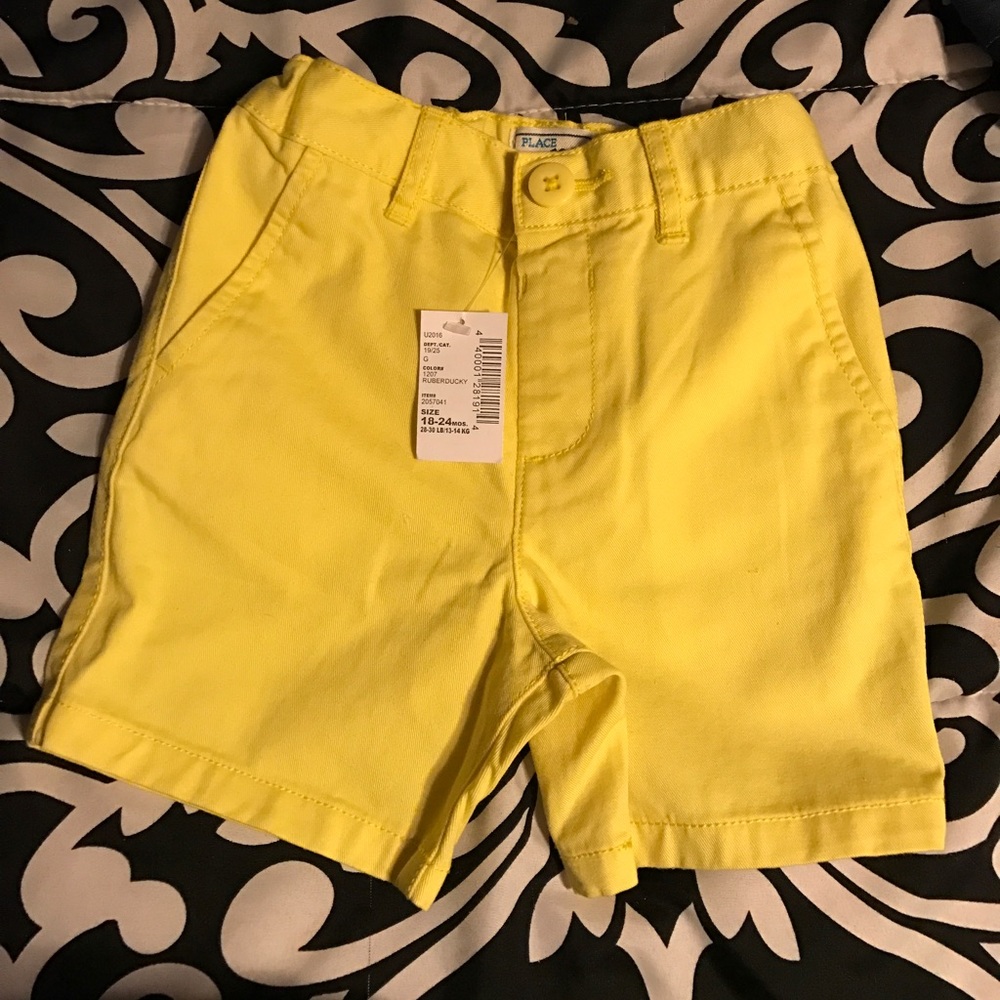 Yellow Shorts Size 18/24Months