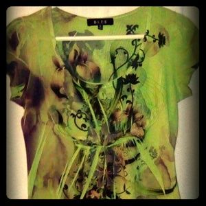 B.L.E.U. Women's Designed Tee-Shirt