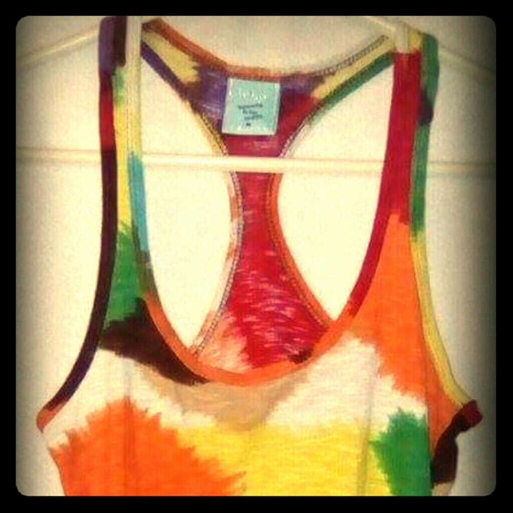 "Happening In The Present" Women's Tie Dye Tank