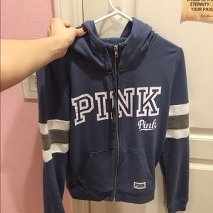 Blue PINK VS full zip up