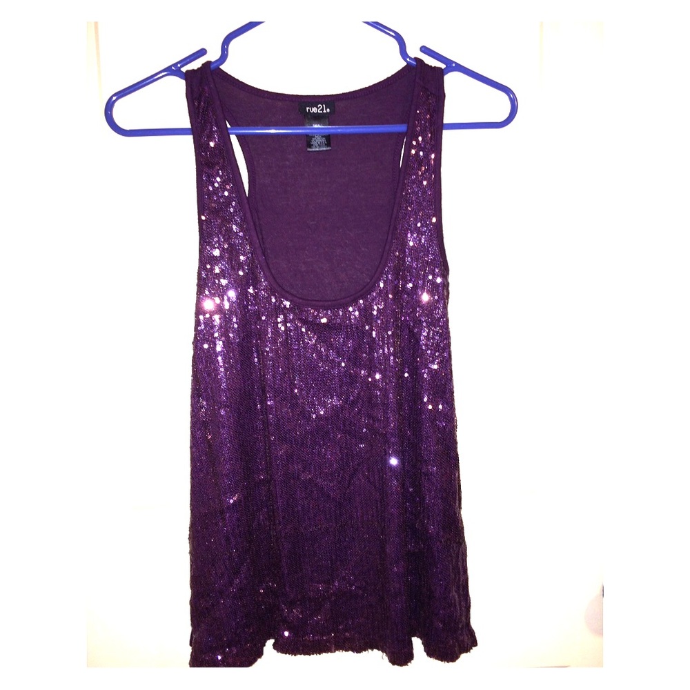 Sequin tank top