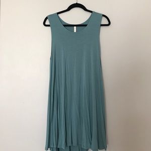 Flowy dusty blue dress