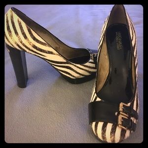 Michael by Michael Kors Zebra Heels