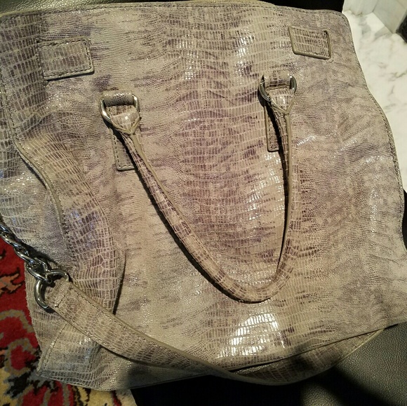 Large Gray Michael Kor's Purse - Picture 4 of 7