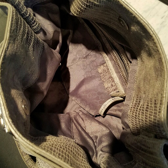 Large Gray Michael Kor's Purse - Picture 6 of 7