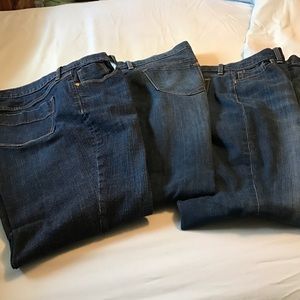 Three pair of Old Navy Jeans