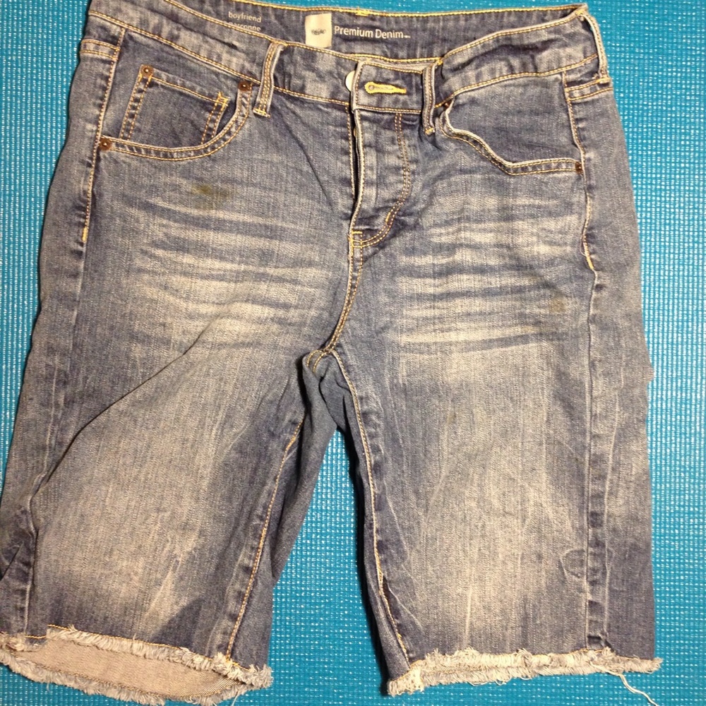 Long jeans shorts
