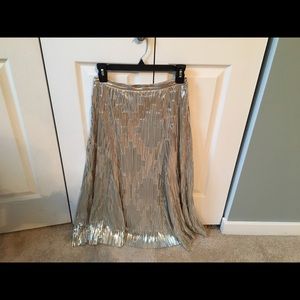 Maeve metallic skirt from anthropolgie