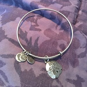 Alex & Ani sand dollar silver bangle