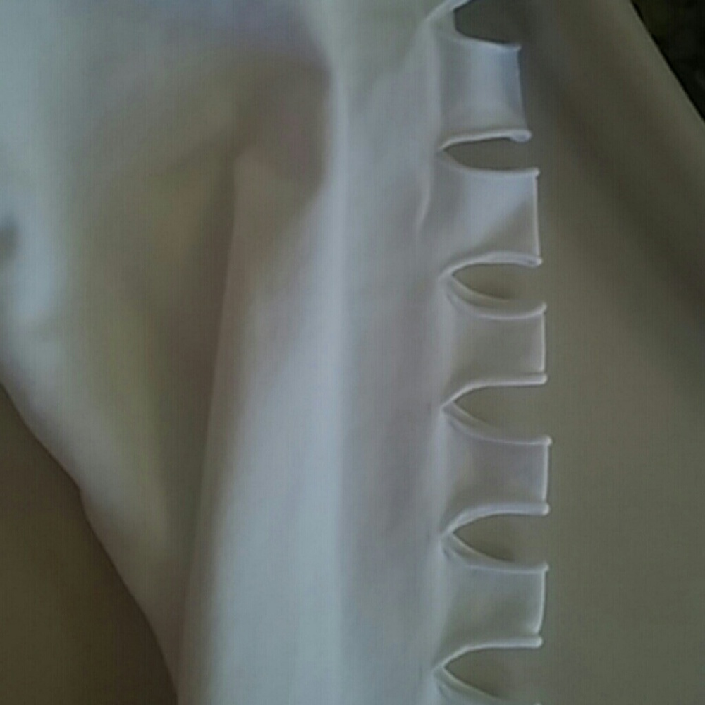 White Laser Cut Size 2-3x Plus Size Leggings