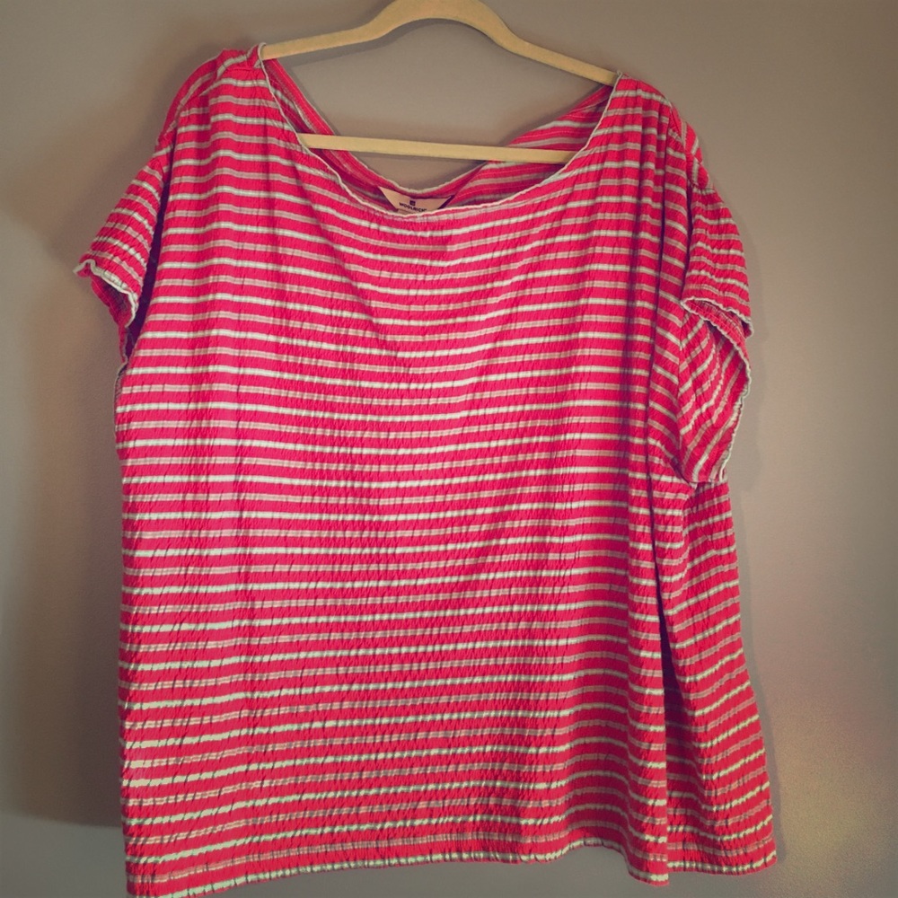 NWT Woolrich Orange stripe top