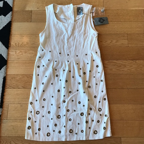 MK2K Los Angeles grommet shift dress