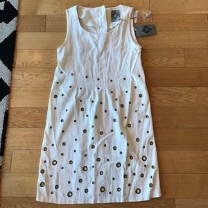 MK2K Los Angeles grommet shift dress