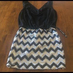 Black and Sequin Dress