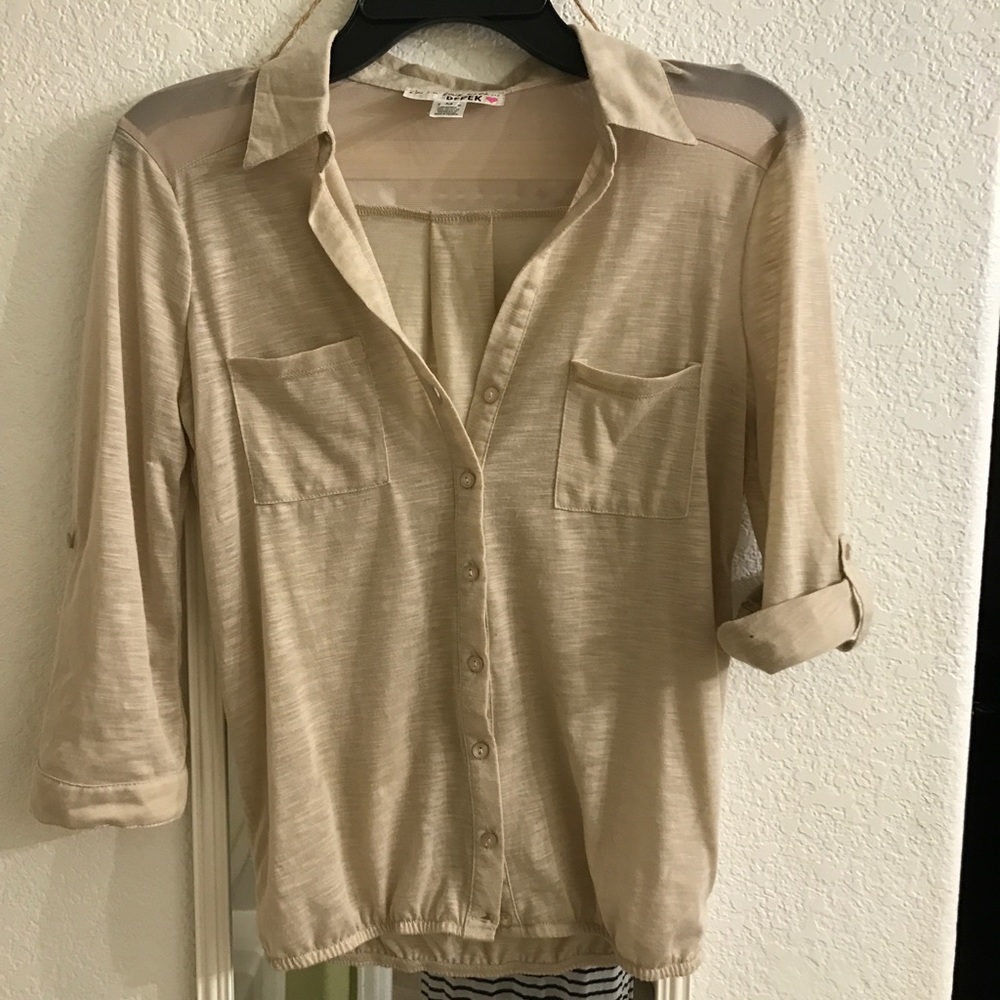 Button up tee