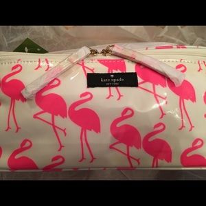 Kate Spade flamingo makeup "train case".