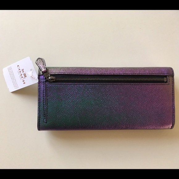 COACH dark multicolored wallet - Picture 2 of 8