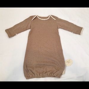 Tadpoles Pinstripe organic cotton sleep gown