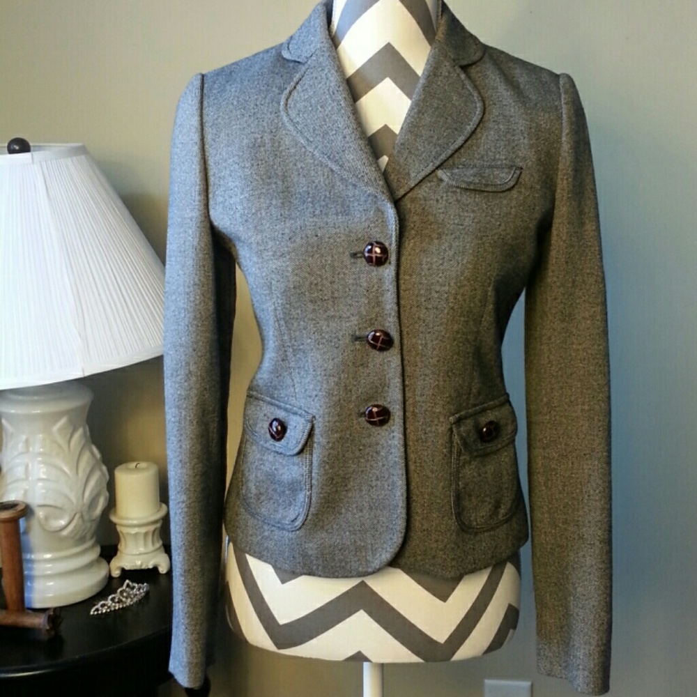 Banana Republic Wool Blend Crop Jacket