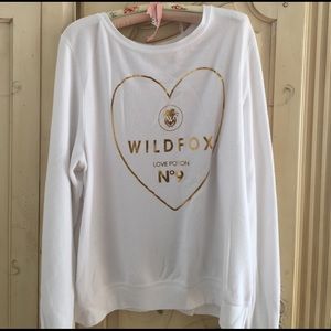 Wildfox sweatshirt..worn.nice condition.