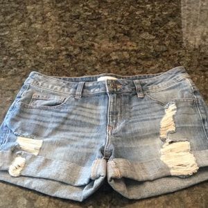 Cello distressed denim shorts