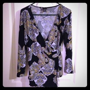 Paisley Wrap Blouse