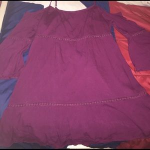 NWT plum off the shoulder dress