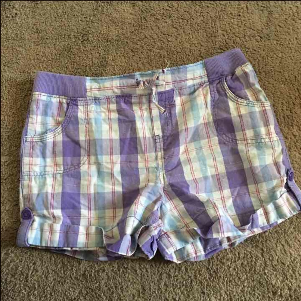 Kids plaid shorts