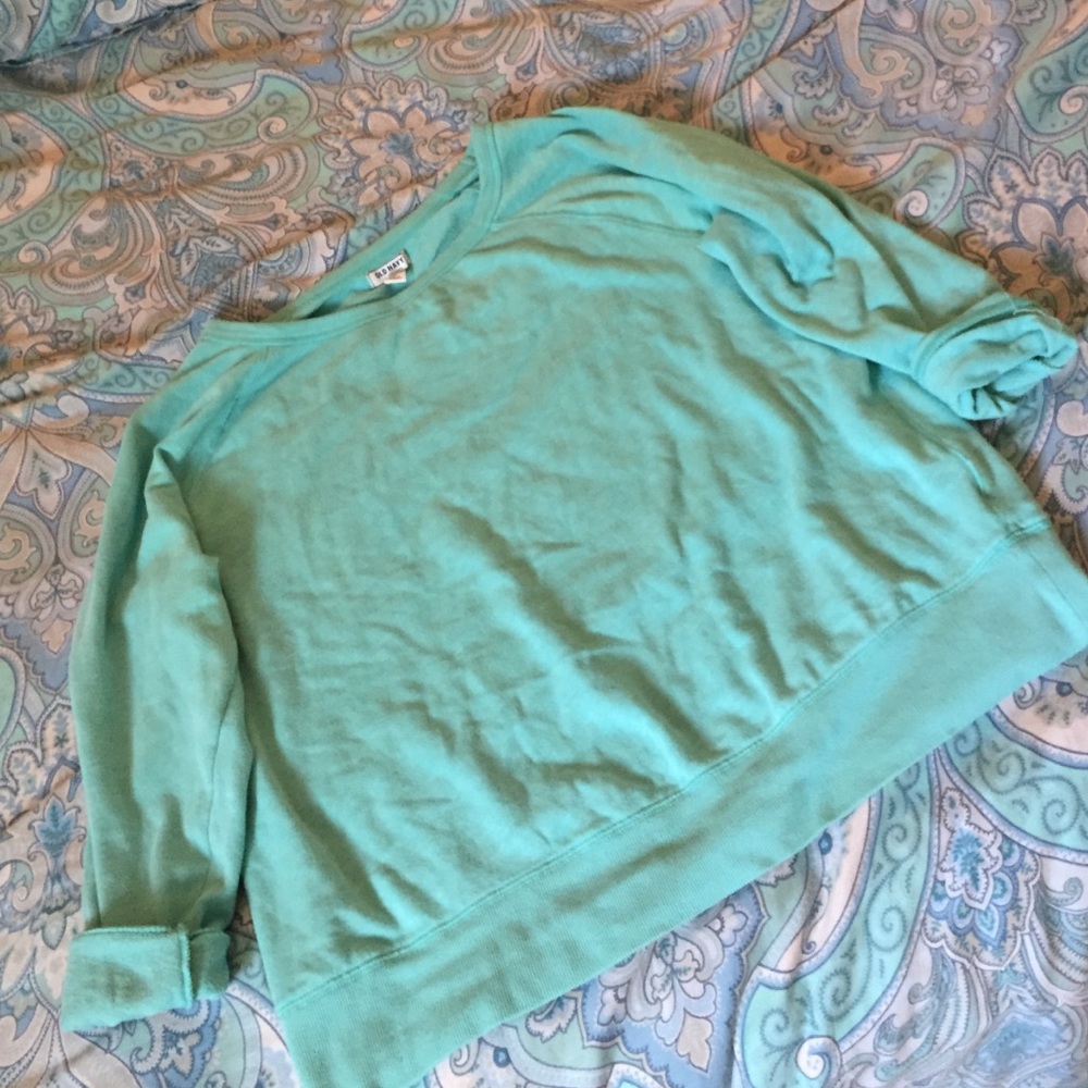 Oversized turquoise pullover