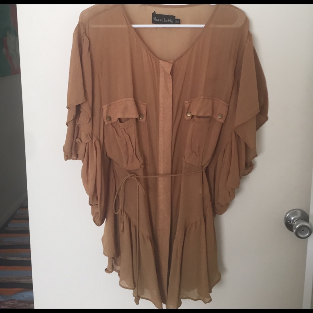 Shakuhachi Khaki Safari Tunic/dress