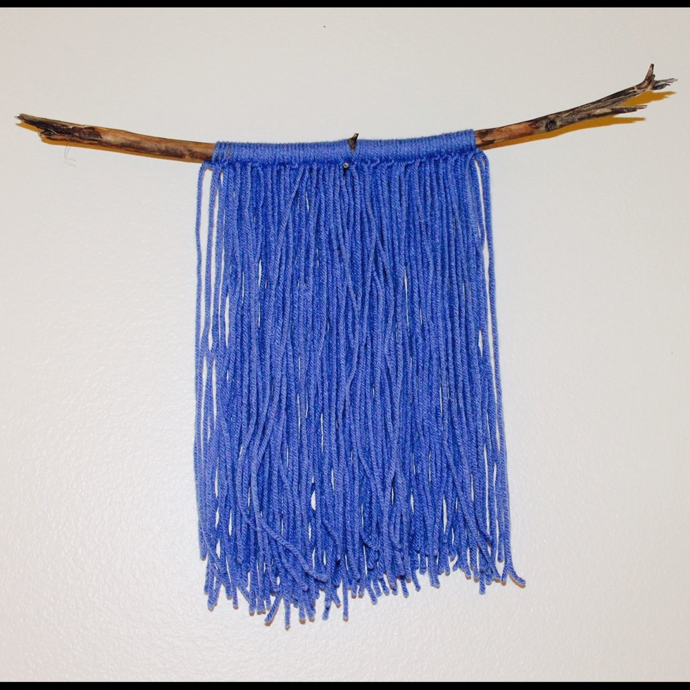 Modern yarn wall decor