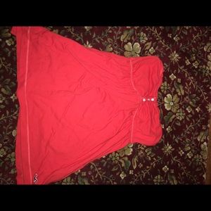 Hollister red tube top