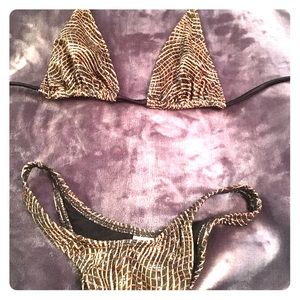 Snakeskin Brazilian Bikini