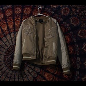 embroidered bomber jacket