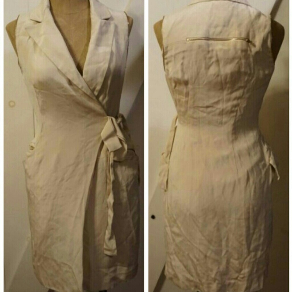 Yoana Baraschi blush silk wrap dress with zippers - Picture 1 of 7