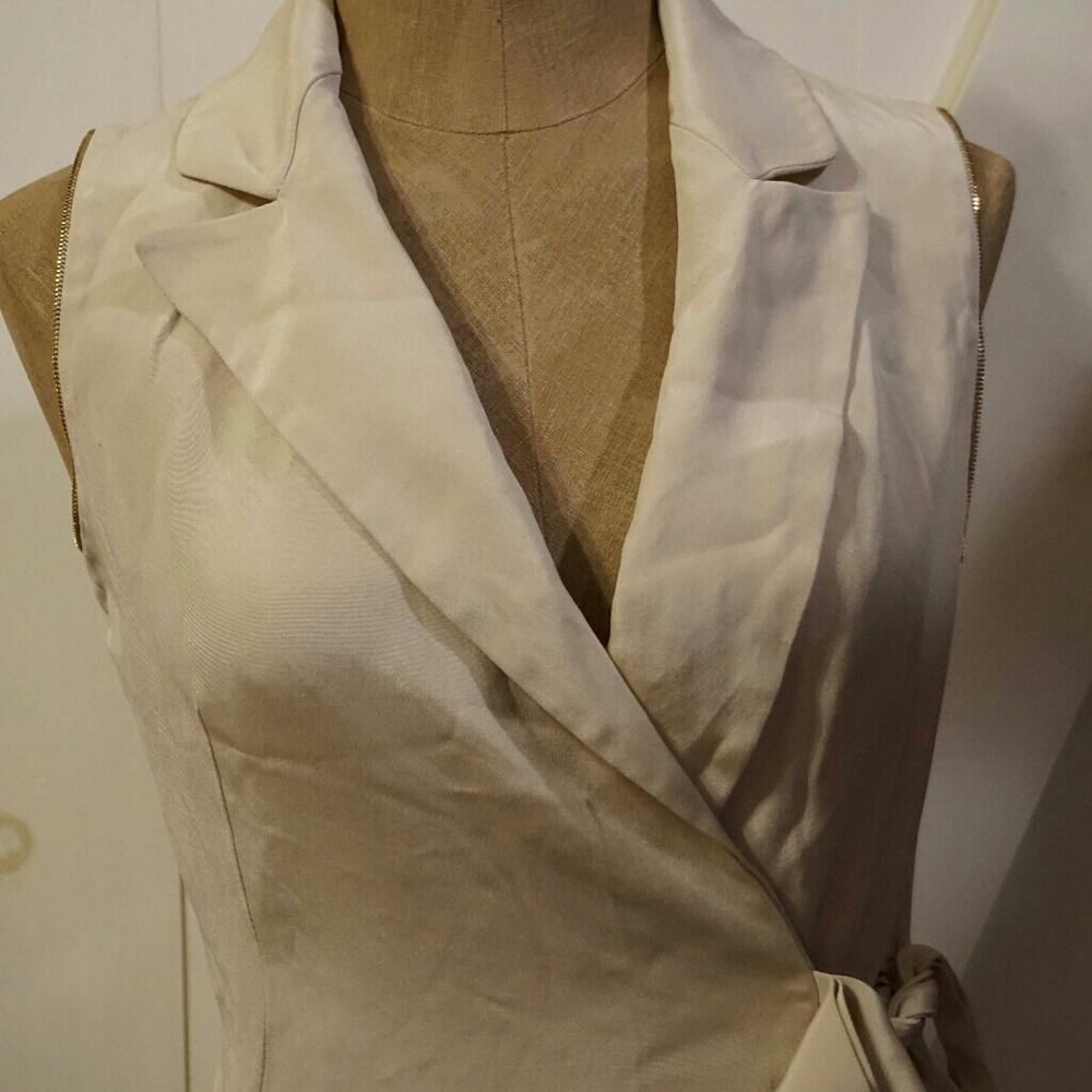 Yoana Baraschi blush silk wrap dress with zippers - Picture 2 of 7